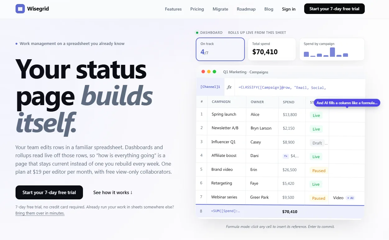 Wisegrid screenshot 3